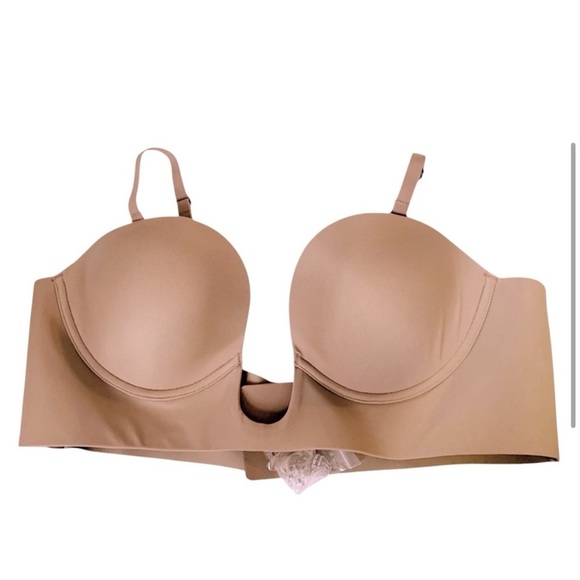 NEW SKIMS deep plunge bra in sienna - Picture 4 of 6